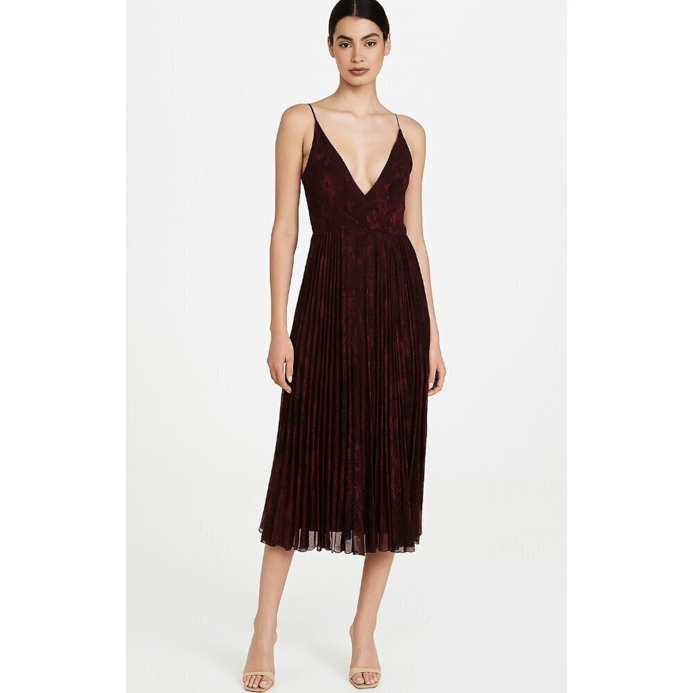 Women's - Aritzia Wilfred Beaune Pleated Wrap Midi Dress, Size XXS